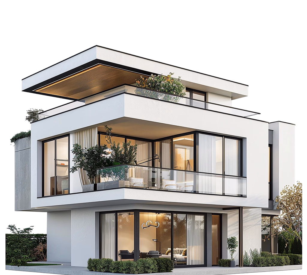 Turnkey Construction: example of a finished house
