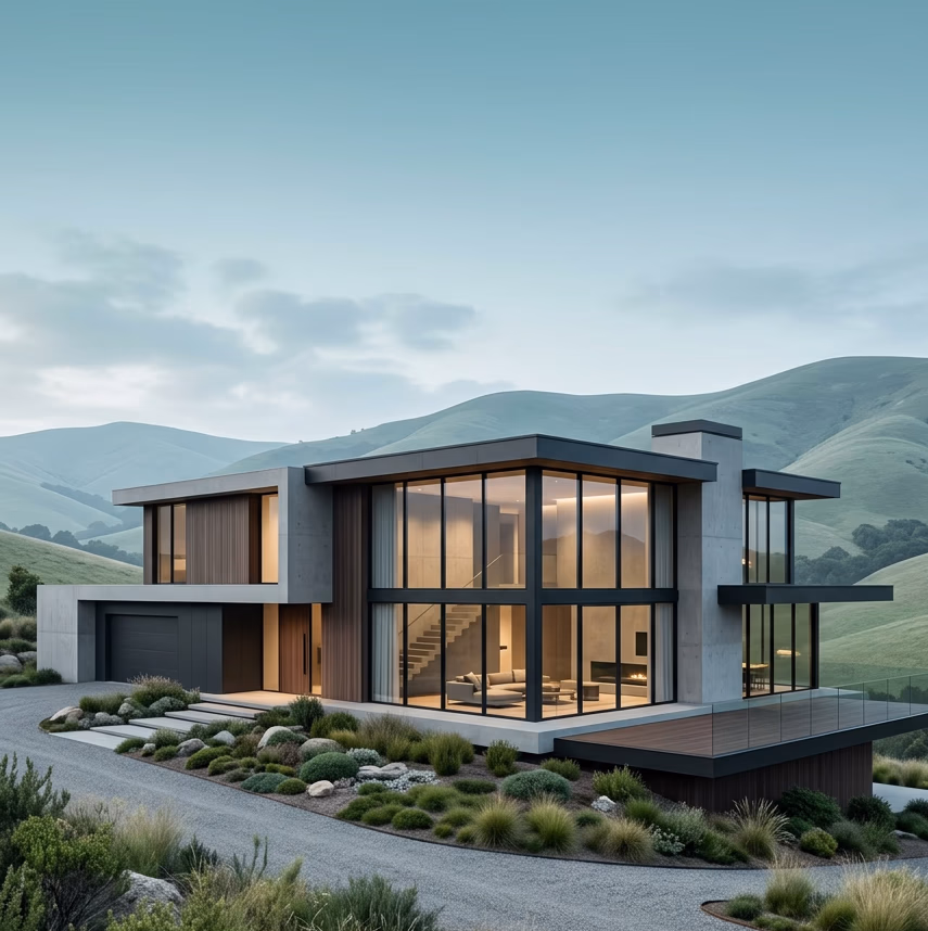 Commercial Construction: example of a finished house